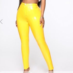 Latex pants from Fashion Nova x Cardi B collab